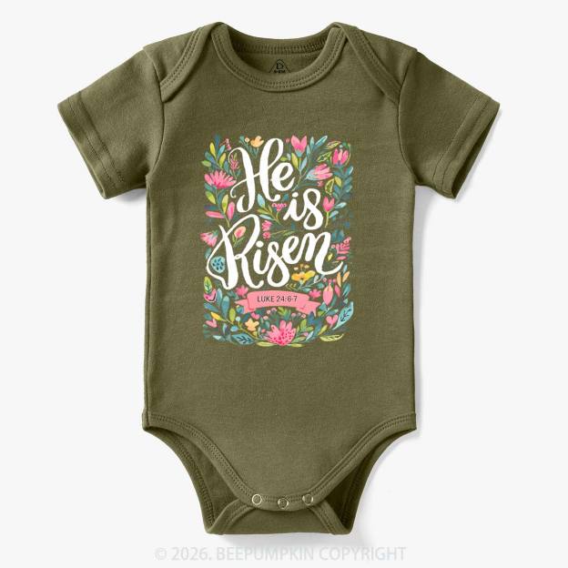 He is Risen Blooming Grace Easter Bodysuit
