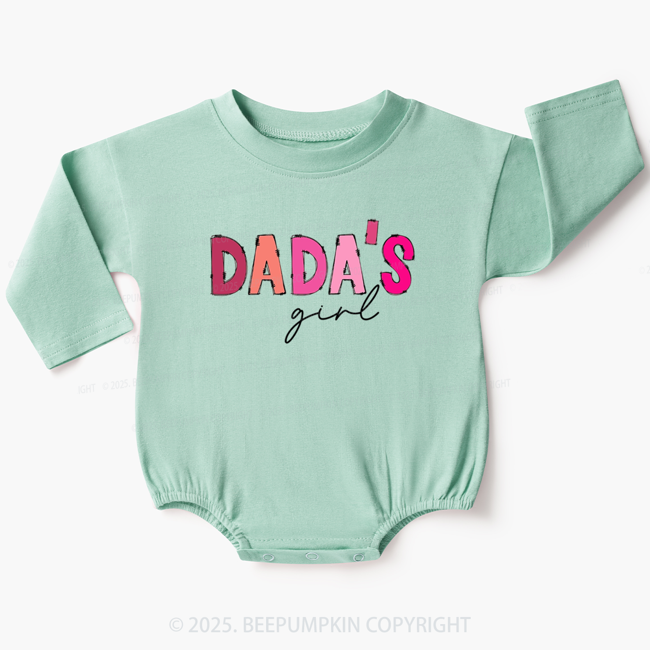 Dada's Girl Baby Bubble Romper Beepumpkin