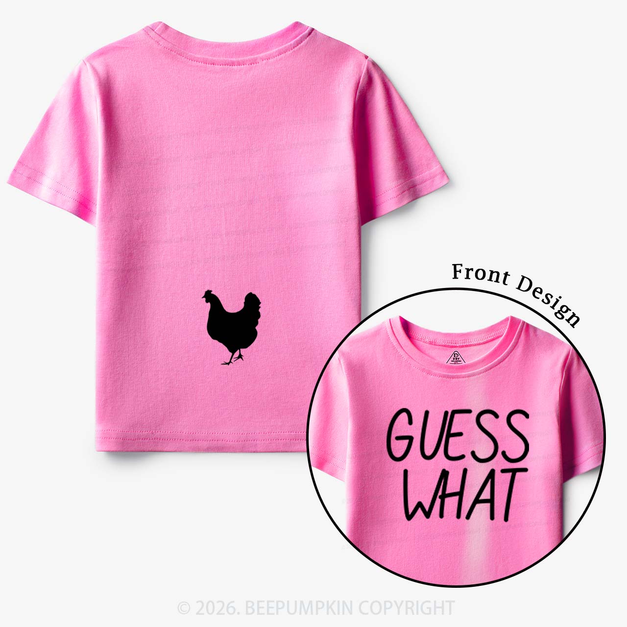 Guess What Chicken Butt Toddler&Kids Shirts