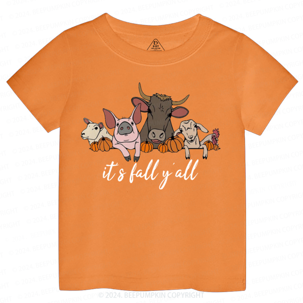  It's Fall Y'all Halloween Toddler&Kids Tees 