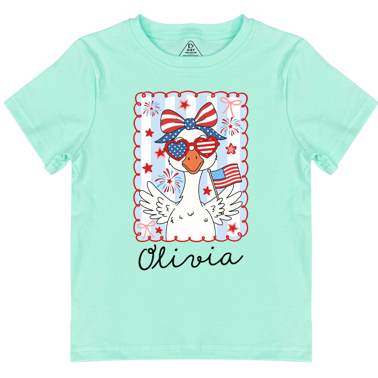 Personalized 4th Of July Goose Toddler&Kid's Tees Beepumpkin 