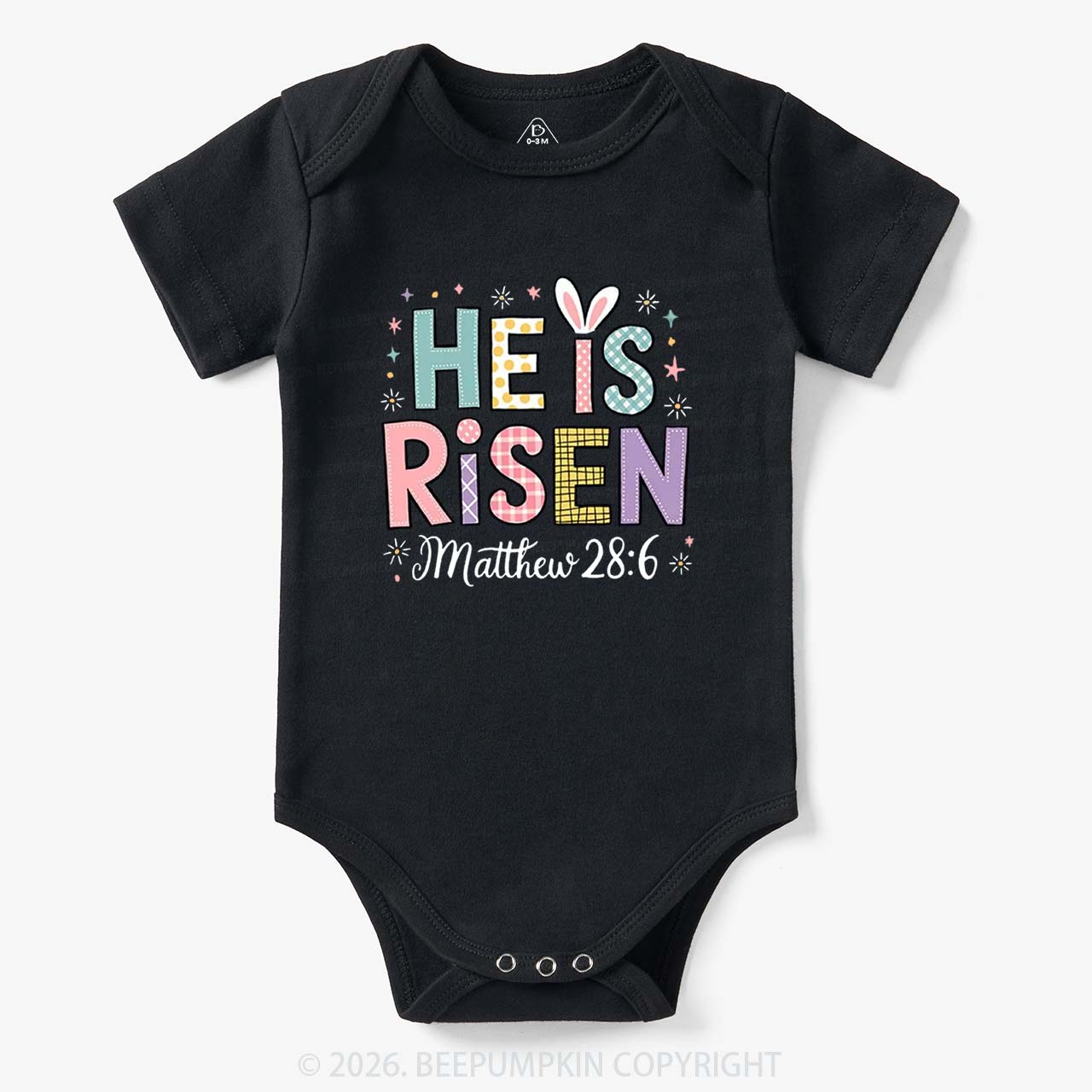 He is Risen Easter Joy Bodysuit
