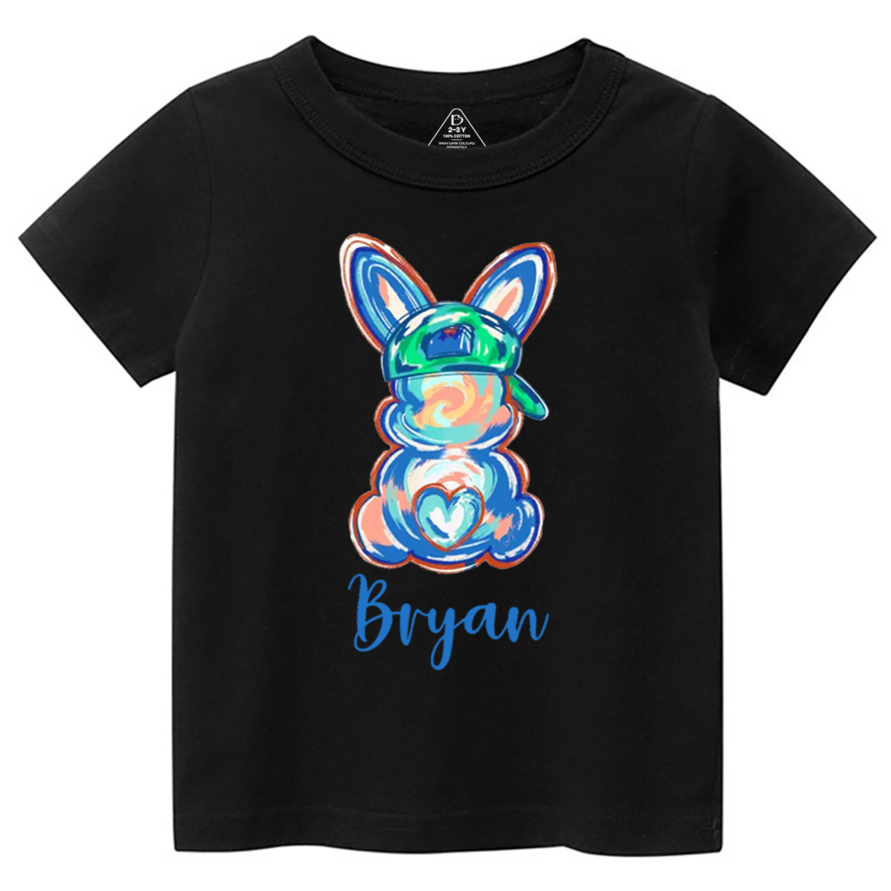 Personalized Boy Name Easter Bunny Toddler&Kid's Tees Beepumpkin