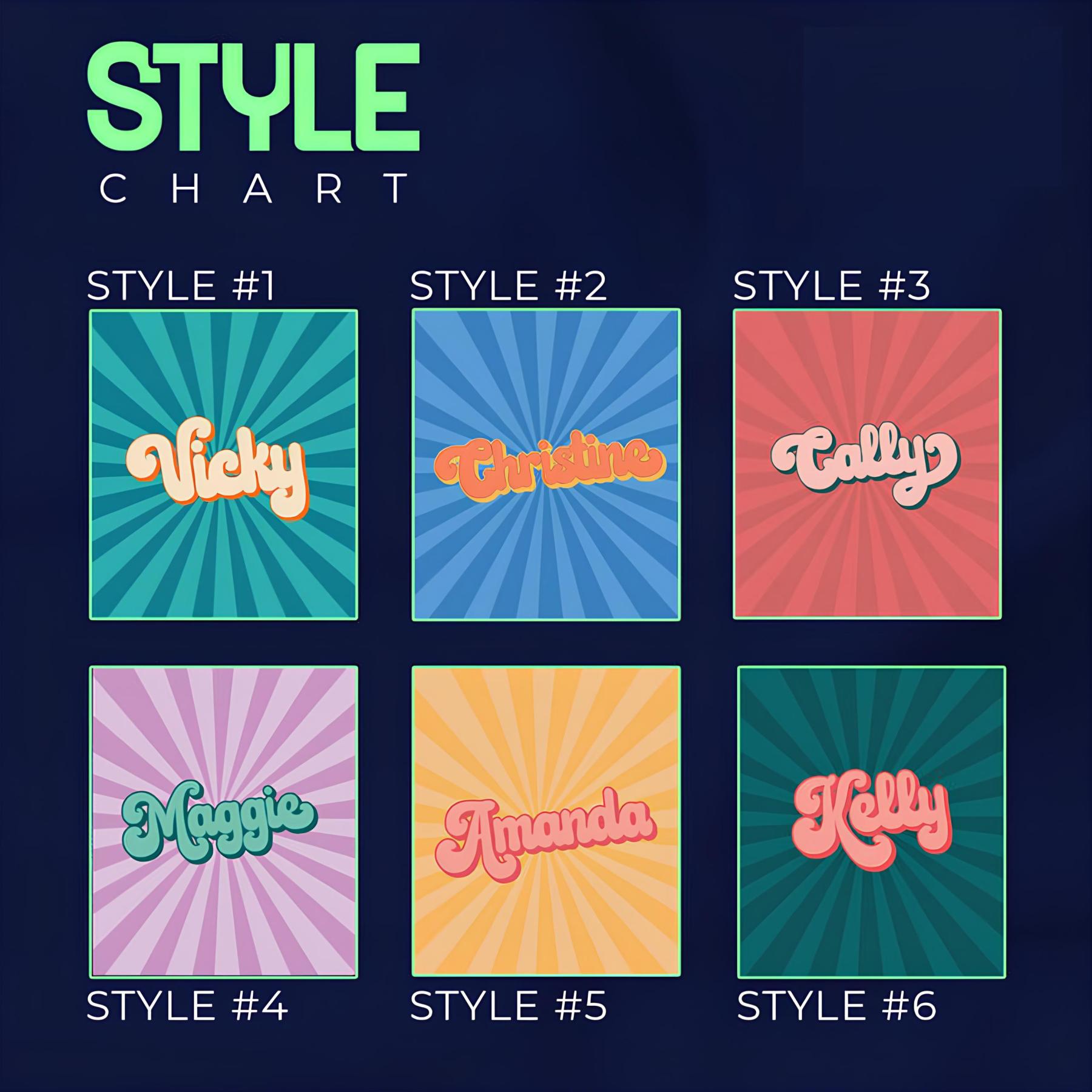 Personalized 70s Style Name Fleece Blanket