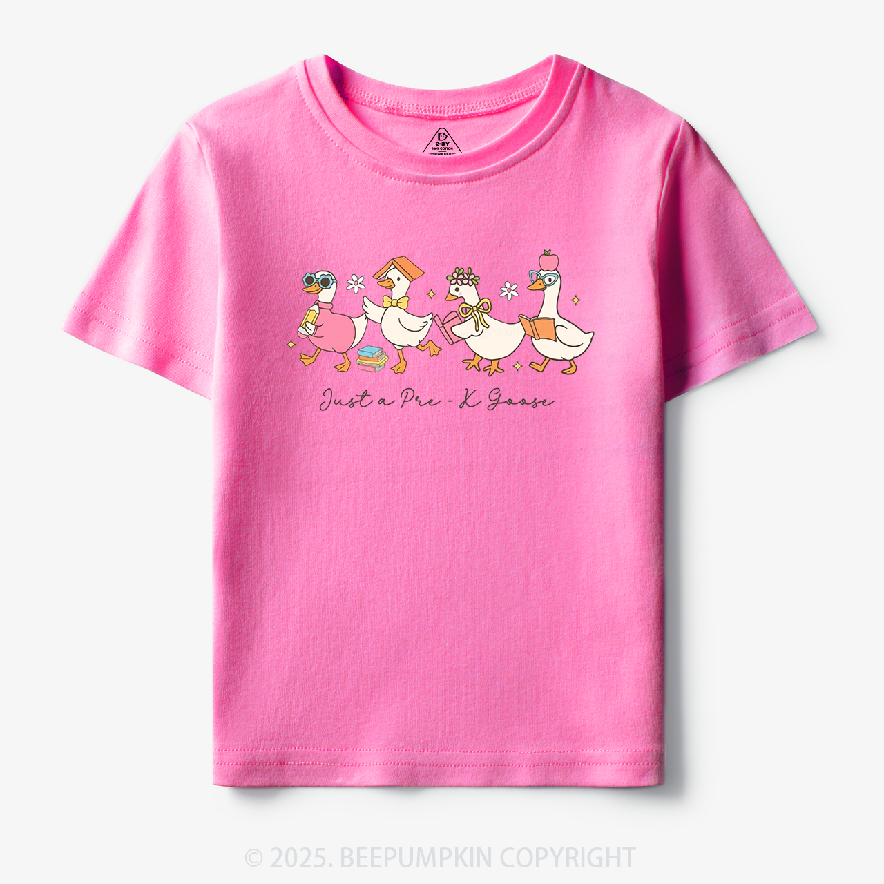 Personalized Back To School Goose Toddler&Kid's Tees Beepumpkin