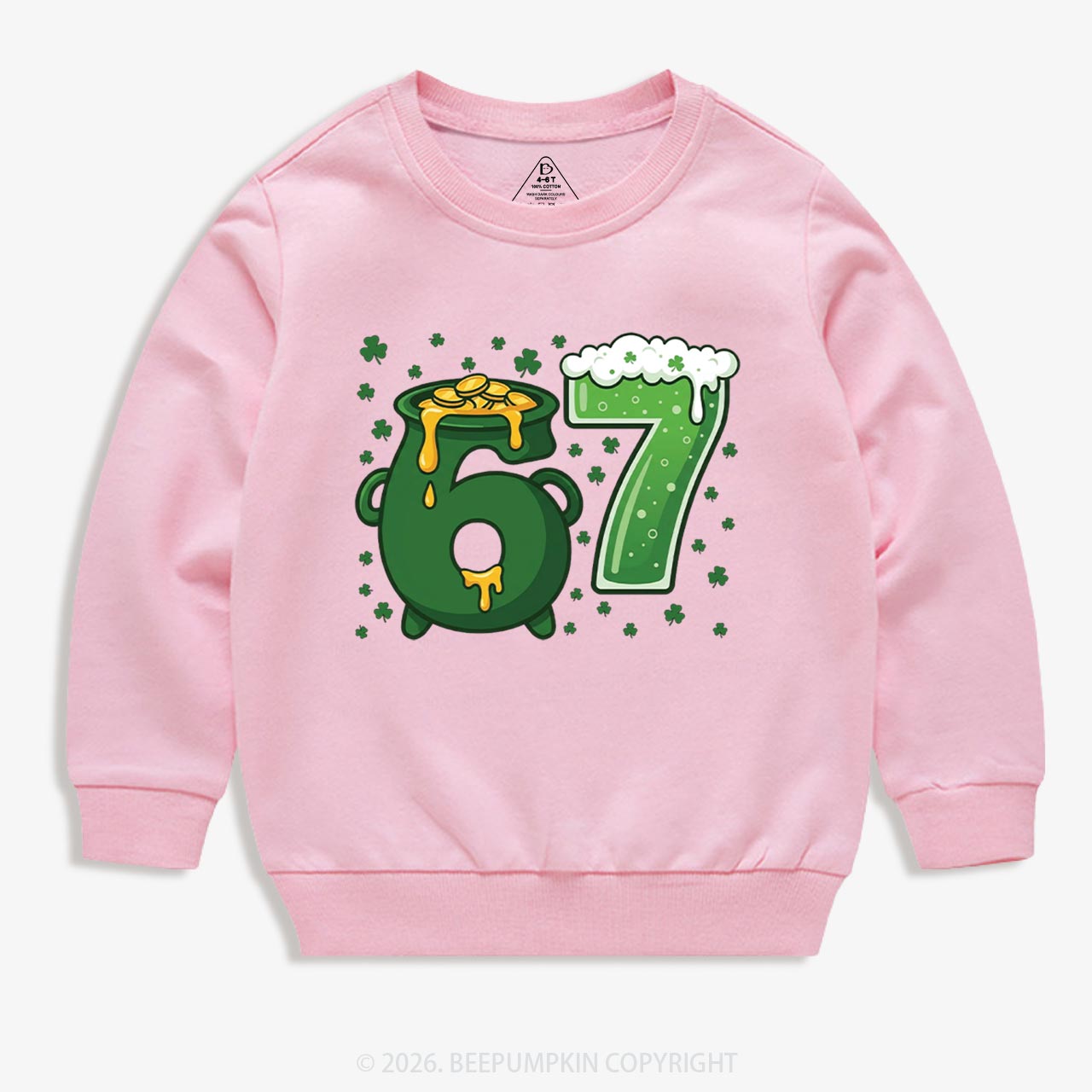 Six Seven St Patrick's Day Kid's Sweatshirt