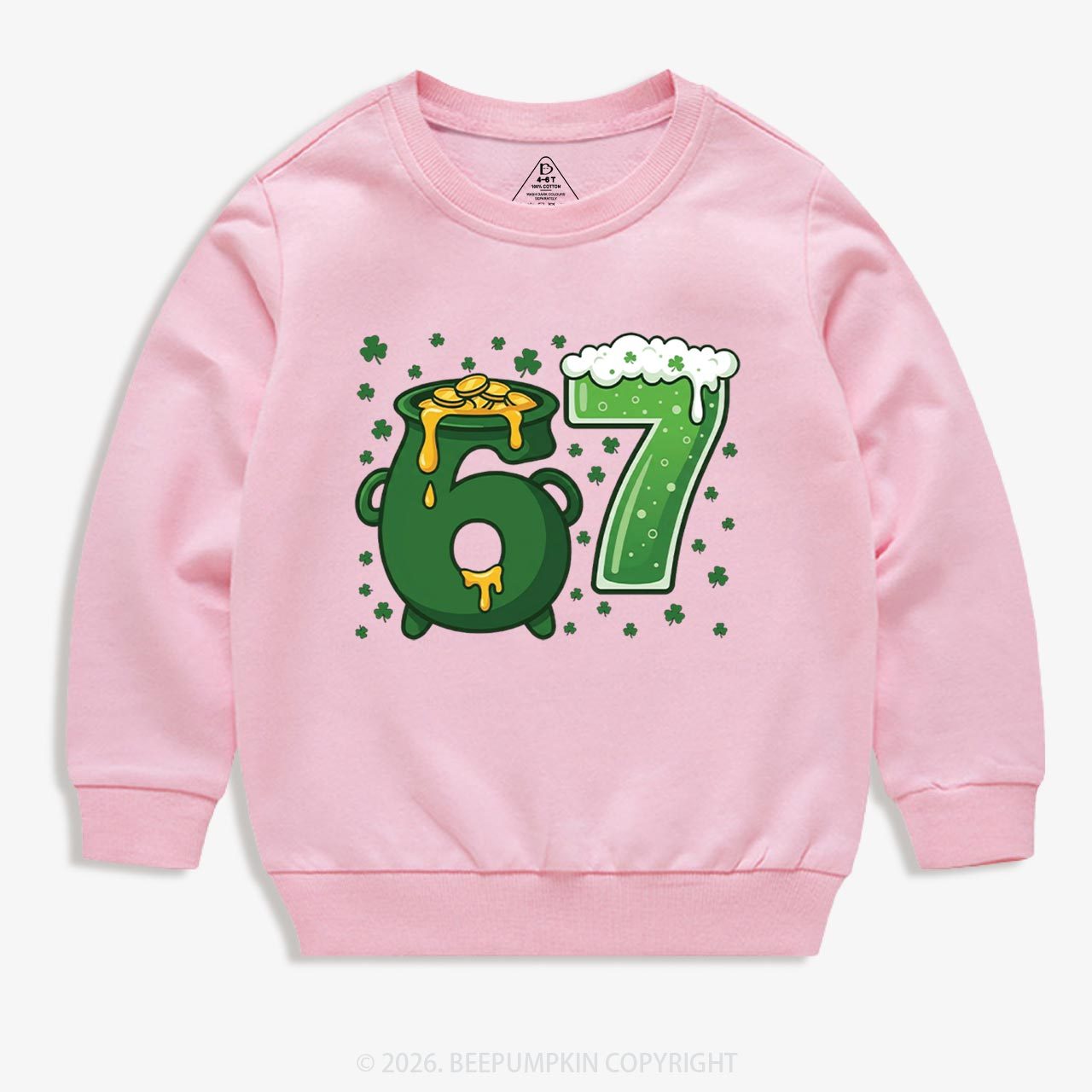 Six Seven St Patrick's Day Kid's Sweatshirt
