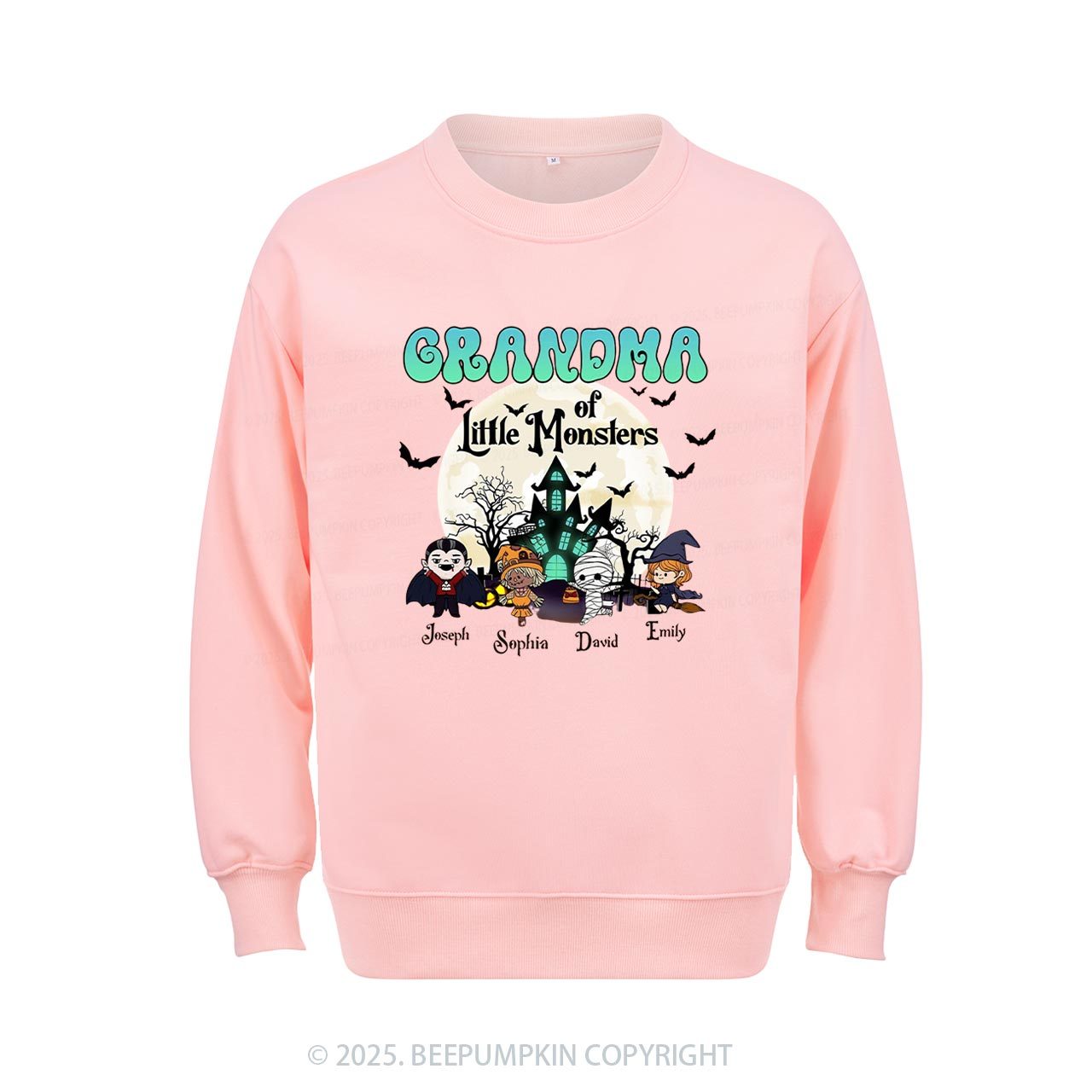 Personalized Grandma Halloween Sweatshirt Beepumpkin