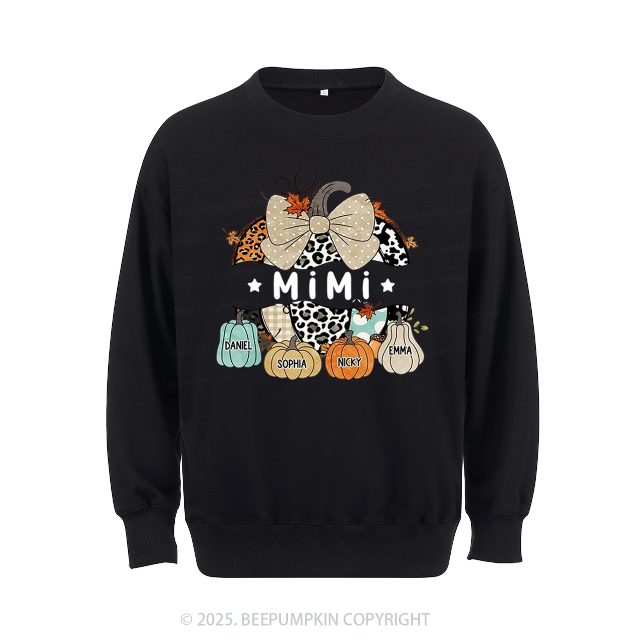 Personalized Fall Halloween Pumpkin Sweatshirt Beepumpkin
