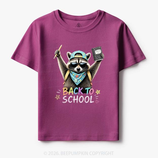 Back to School Raccoon Toddler&Kid's Tees