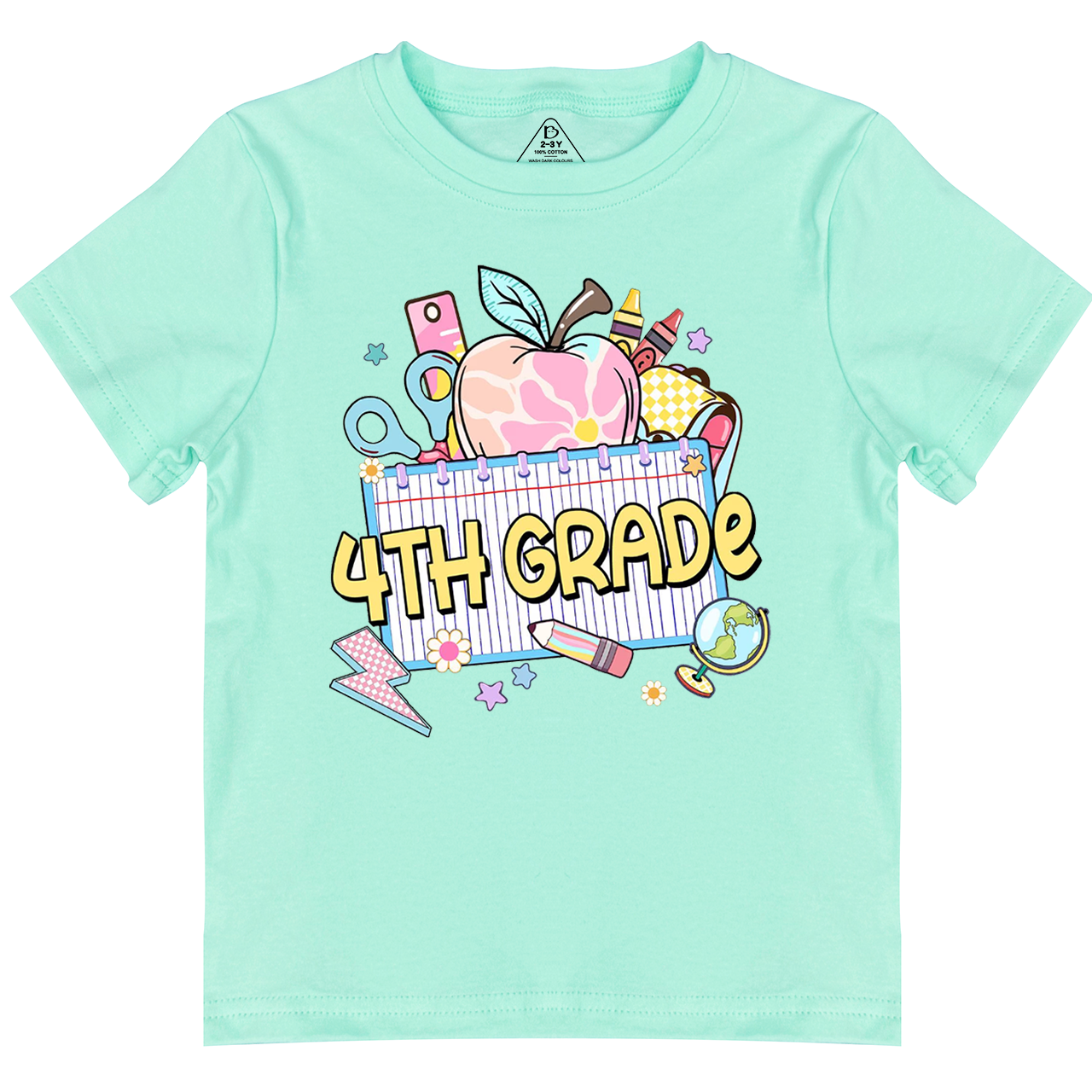 Personalized Pink Apple Back To School Gift Pack Toddler&Kid's Tees Beepumpkin 