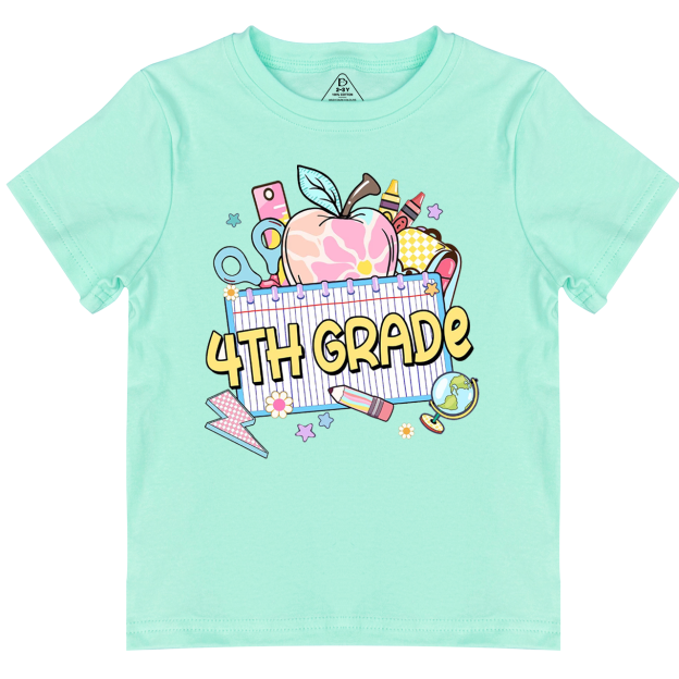 Personalized Pink Apple Back To School Gift Pack Toddler&Kid's Tees Beepumpkin 