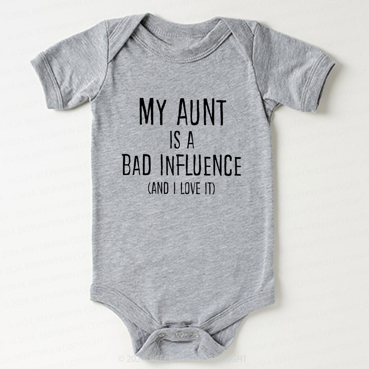 My Aunt Is A Bad Influence Bodysuit For Baby 7