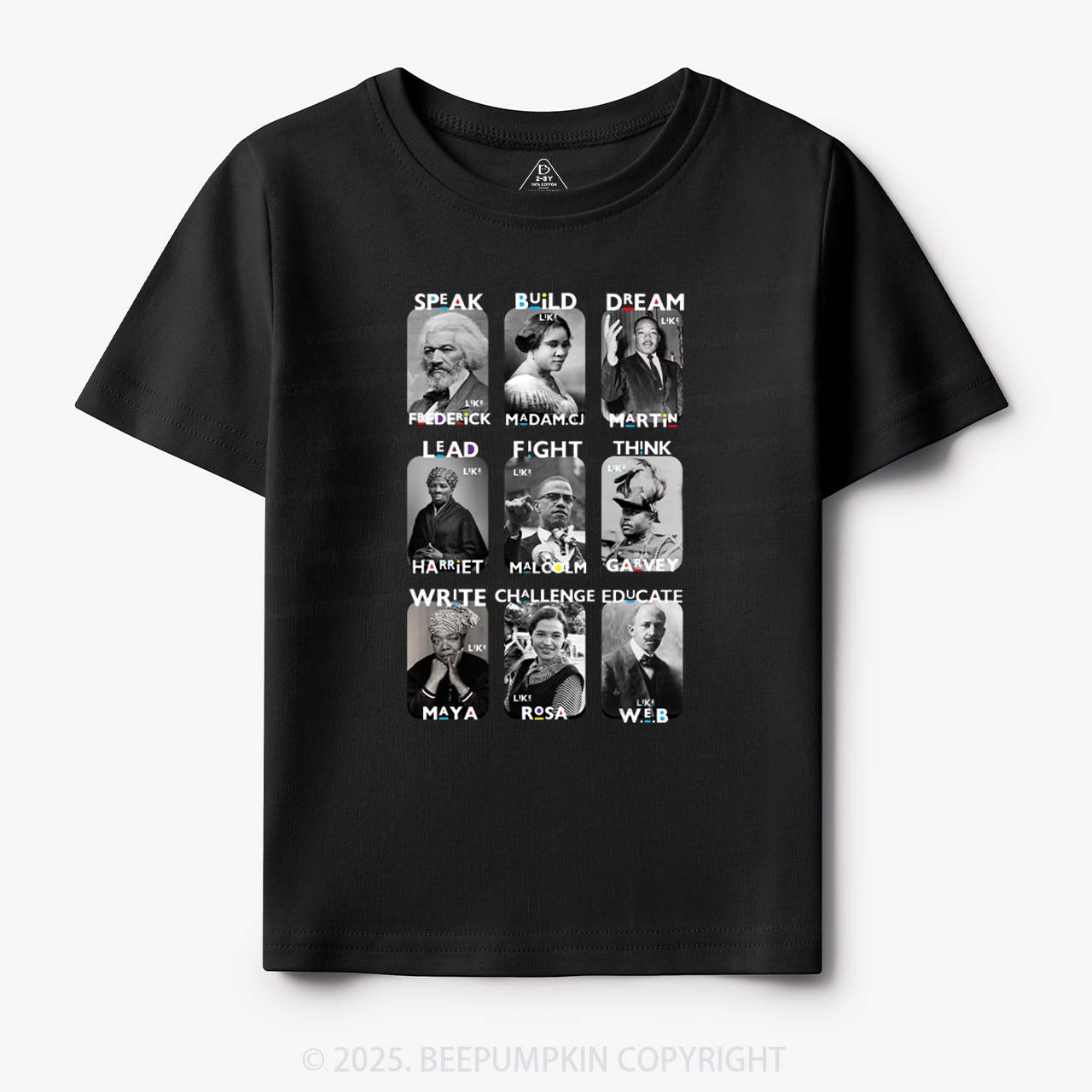 Inspired By Black History Toddler&Kid's Tees Beepumpkin