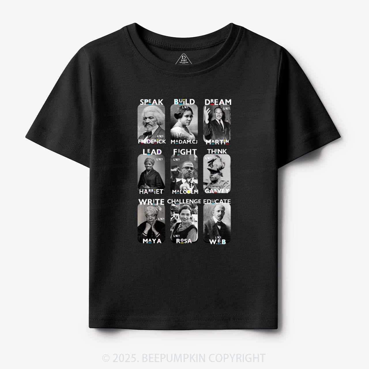 Inspired By Black History Toddler&Kid's Tees Beepumpkin