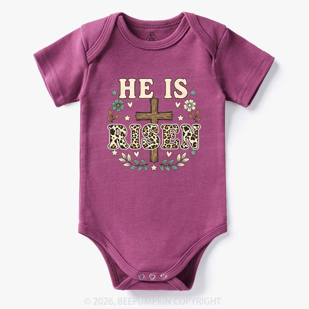 Wild Faith Leopard Cross Baby Bodysuit
