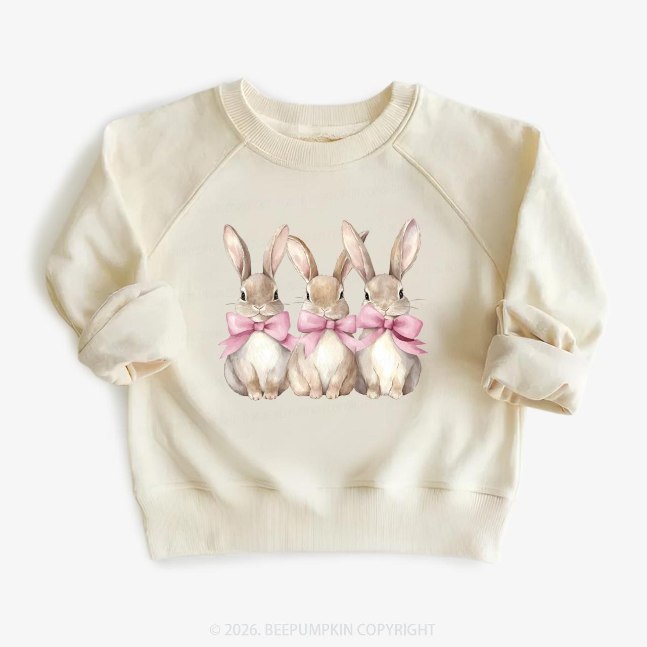 Triple Bunny Hug Easter Kid's Sweatshirt