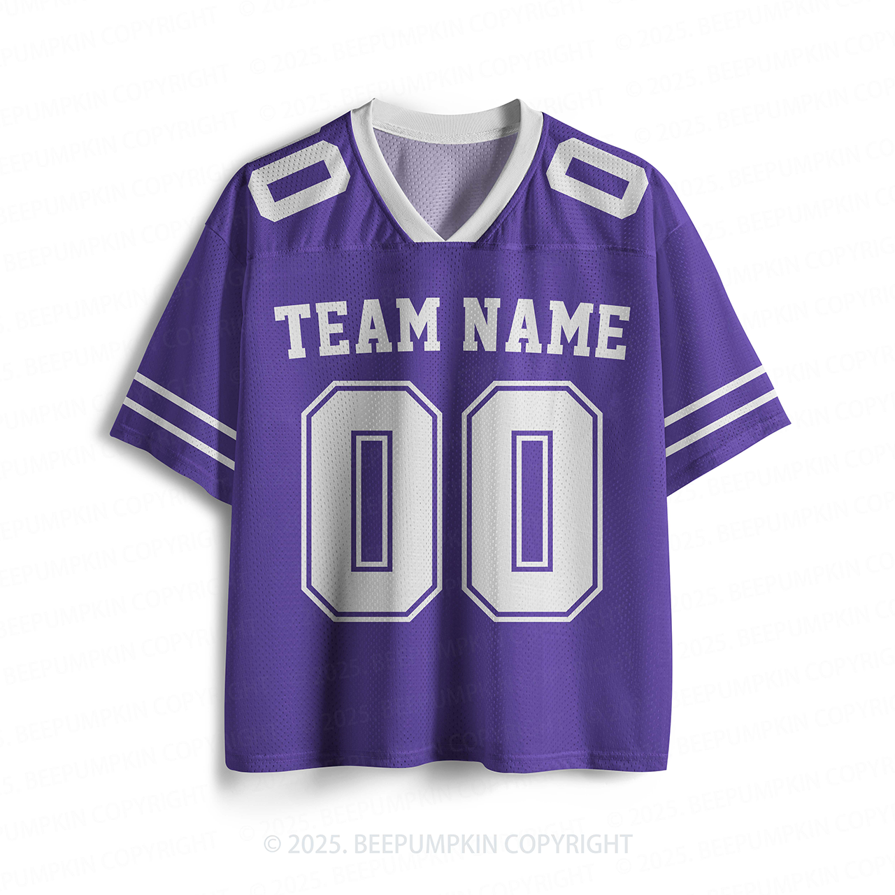Personalized Team Name & Number Purple Toddler&Kid's Sport Jersey Beep