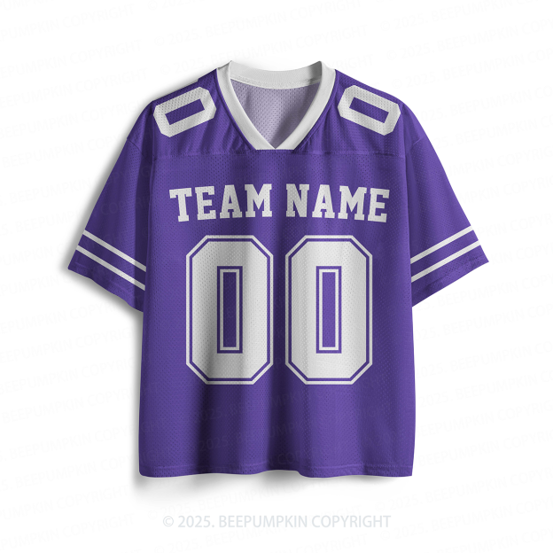 Personalized Team Name & Number Purple Toddler&Kid's Sport Jersey Beepumpkin