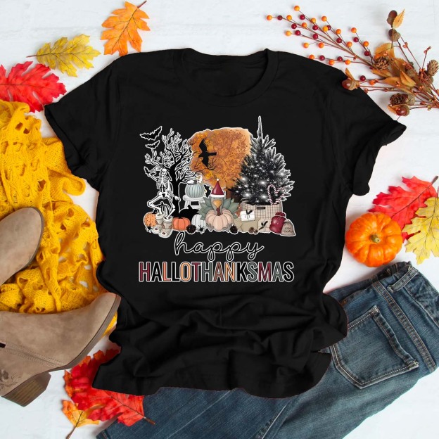 Happy Hallothanksmas Fall Shirt