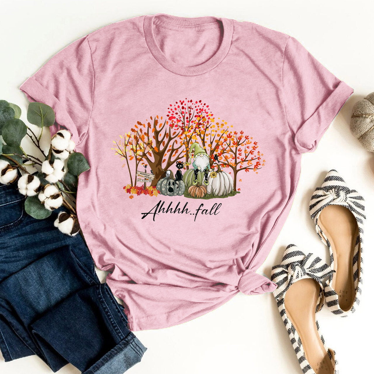 Fall Pumpkin Elves Shirt For Her