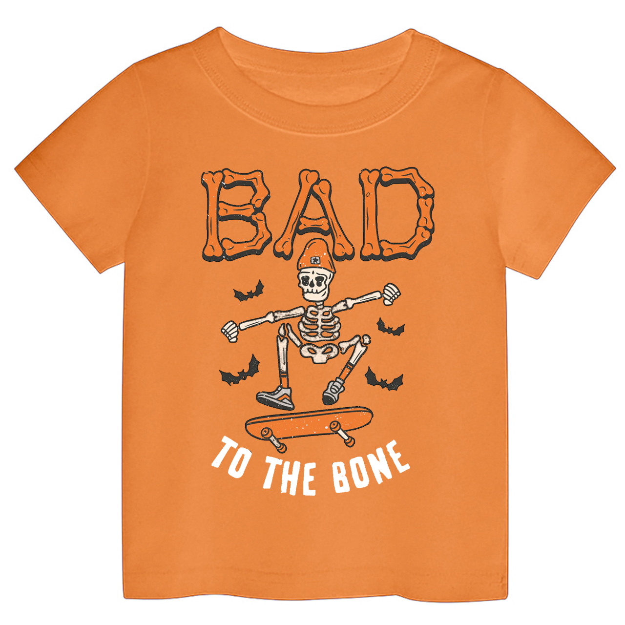 Bad To The Bone Halloween Kids Shirt 