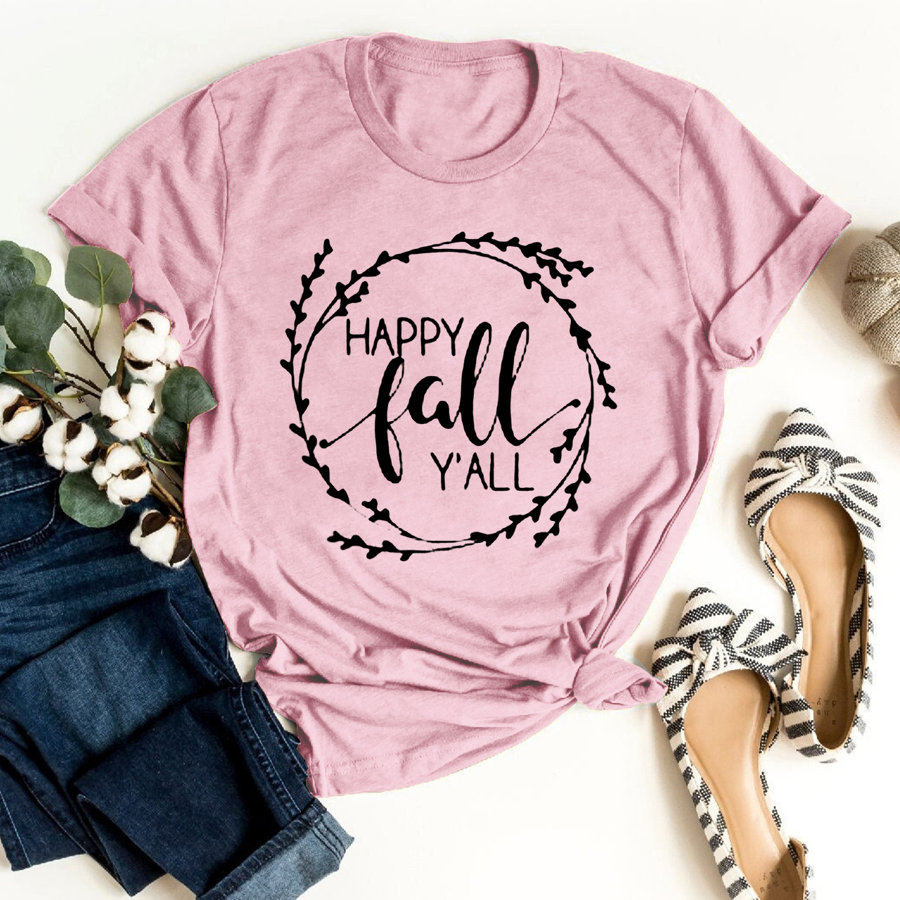 Happy Fall Y‘all Shirt For Her