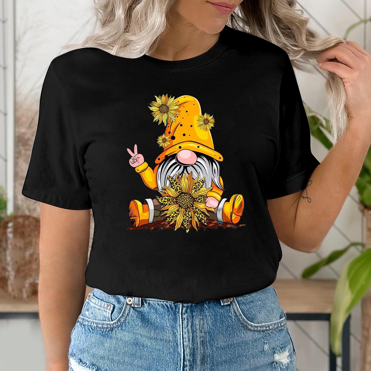 Super Cute Sunflower Gnome Shirts