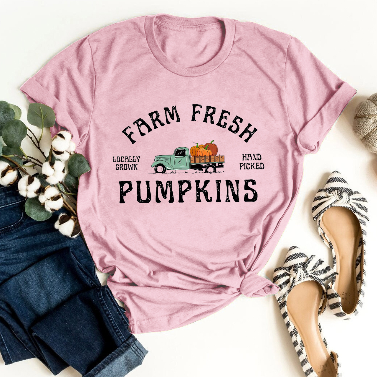 Farm Fresh Pumpkins Shirt For Her