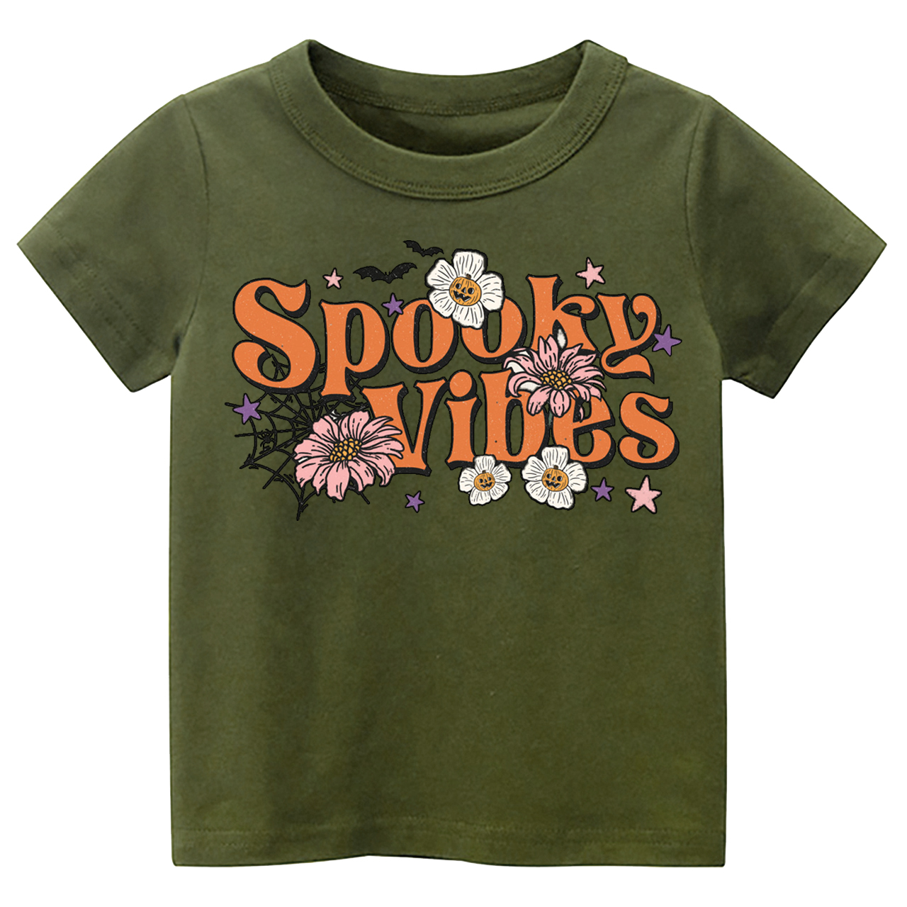 Spooky Vibes Retro Cute Kids Shirt 