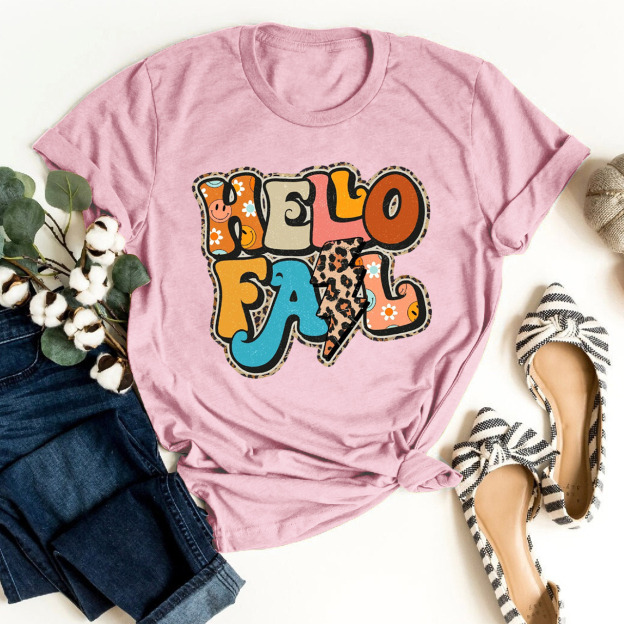 Hello Fall Leopard Cute Shirt For Her