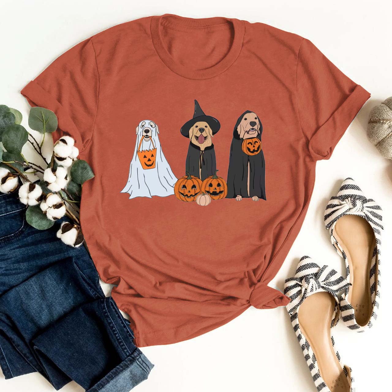 Spooky Season Ghost Dogs Shirt For Her