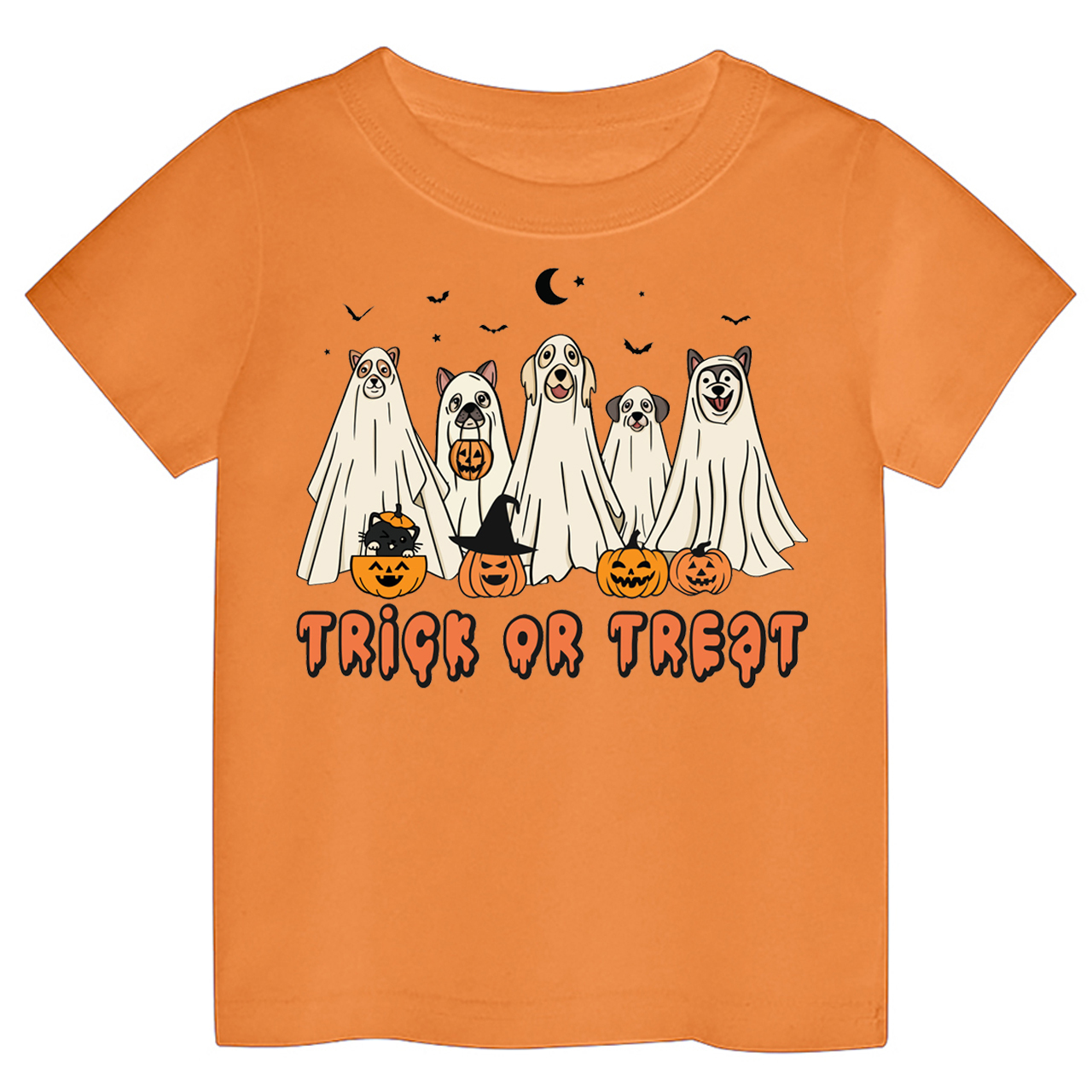 Dogs Trick Or Treat Halloween Kids Shirt 