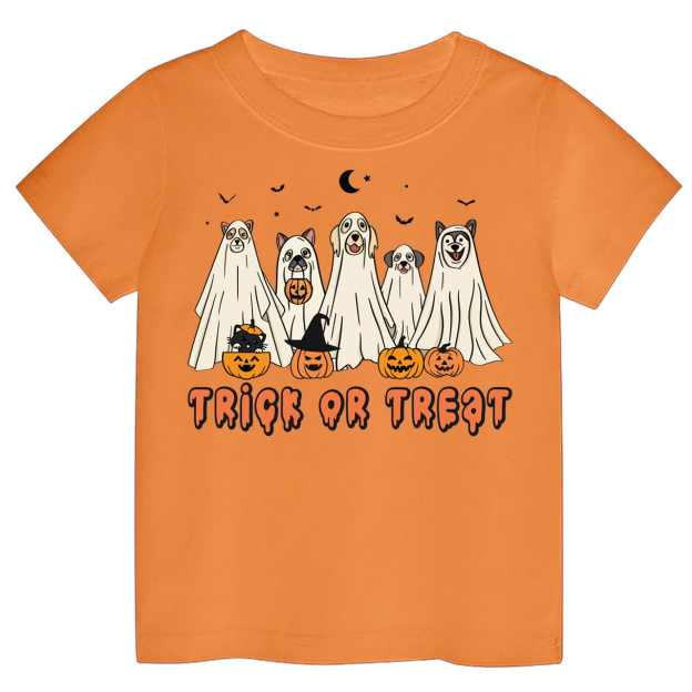 Dogs Trick Or Treat Halloween Kids Shirt 