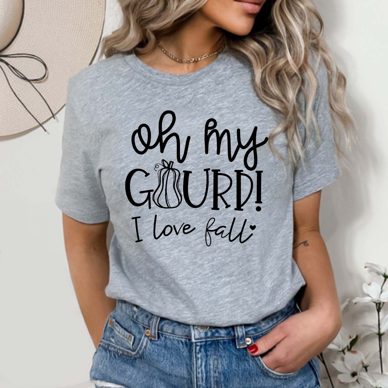 Oh My Gourd I Love Fall Shirt For Her