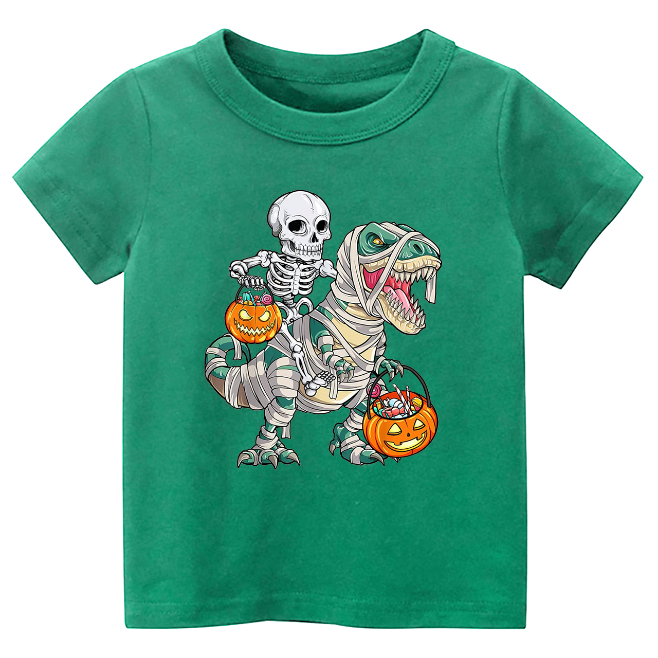 Spooky Saurus Dinosaur Halloween Kids Shirt 