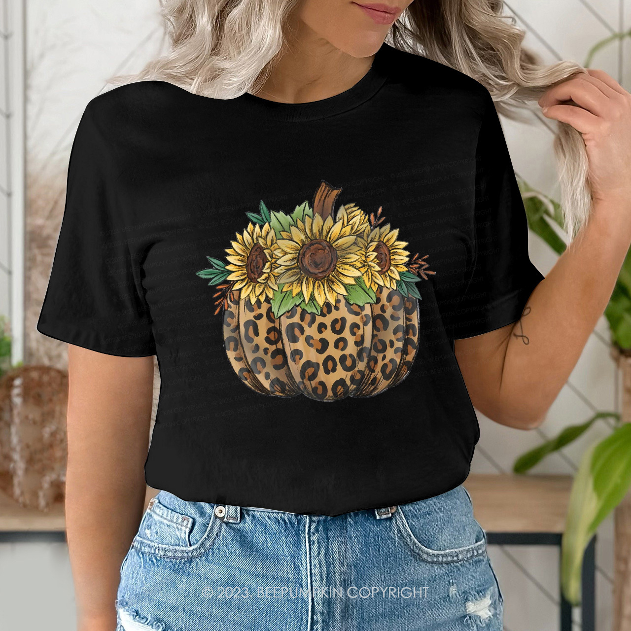 Retro Daisy Fall Pumpkin Shirts