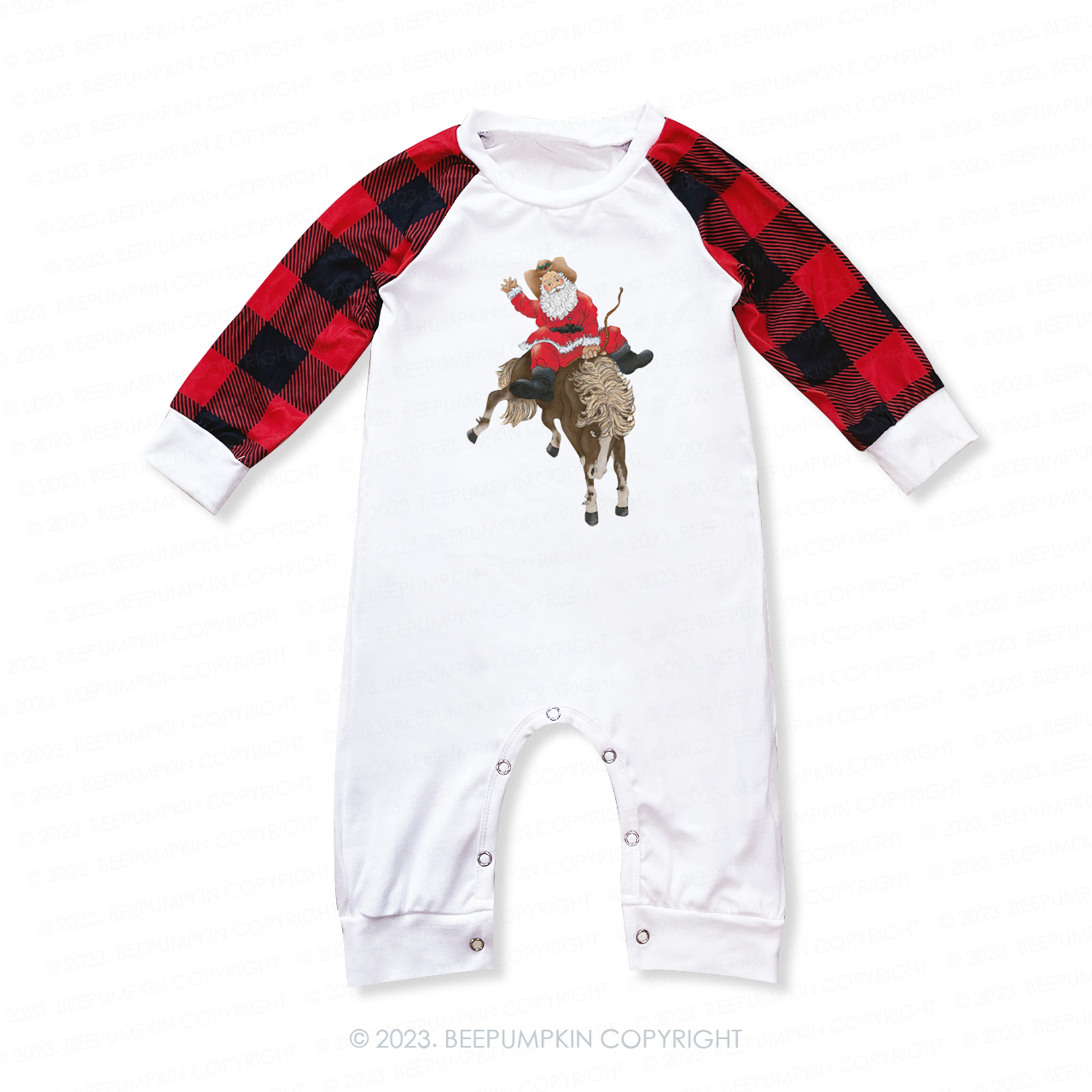 Kids Cowboy Christmas Family Matching Pajamas