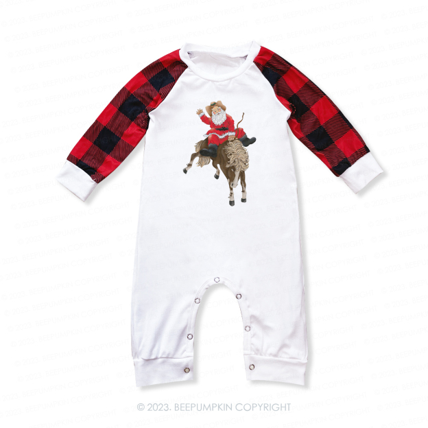 Kids Cowboy Christmas Family Matching Pajamas