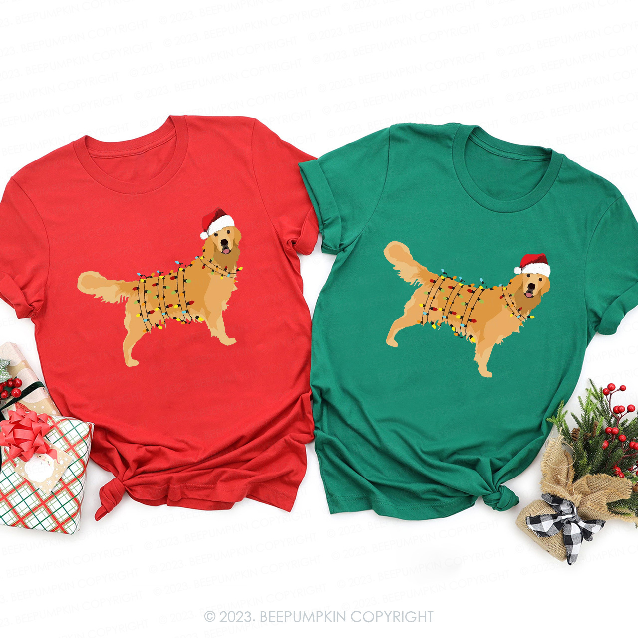 Christmas Dog Lover Matching Shirts