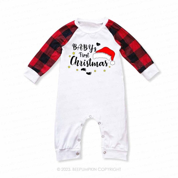Custom First Christmas As Family Matching Pajamas Beepumpkin