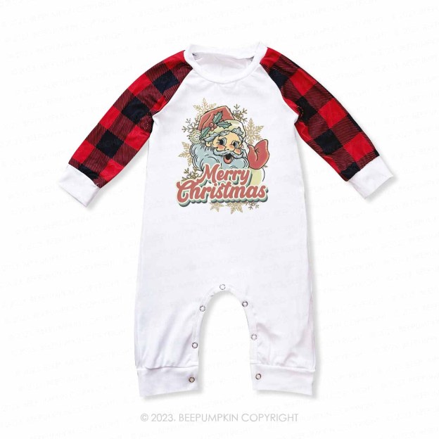 Merry Christmas Vintage Santa Family Matching Pajamas Beepumpkin