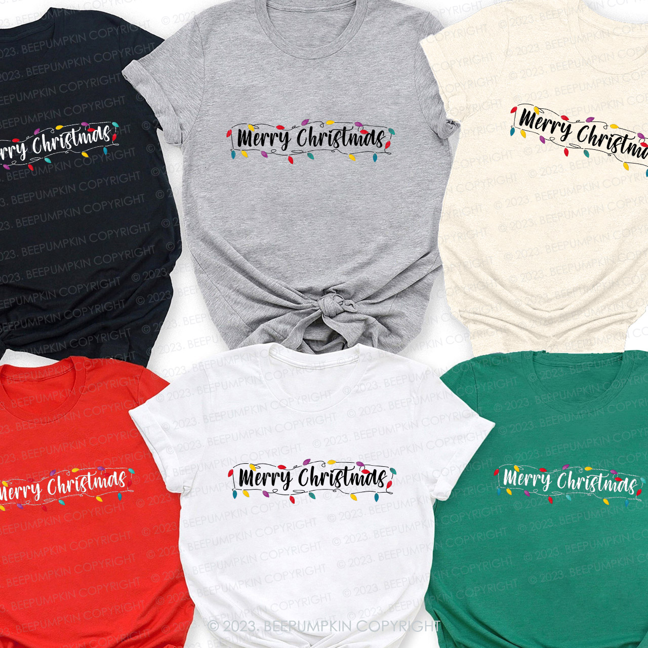 Merry Christmas Family Matching Shirts Beepumpkin