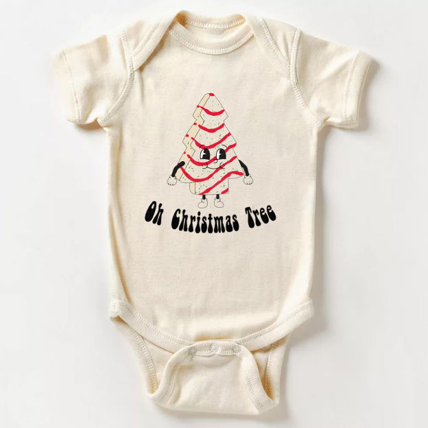 Oh, Christmas Tree Baby Christmas Bodysuit