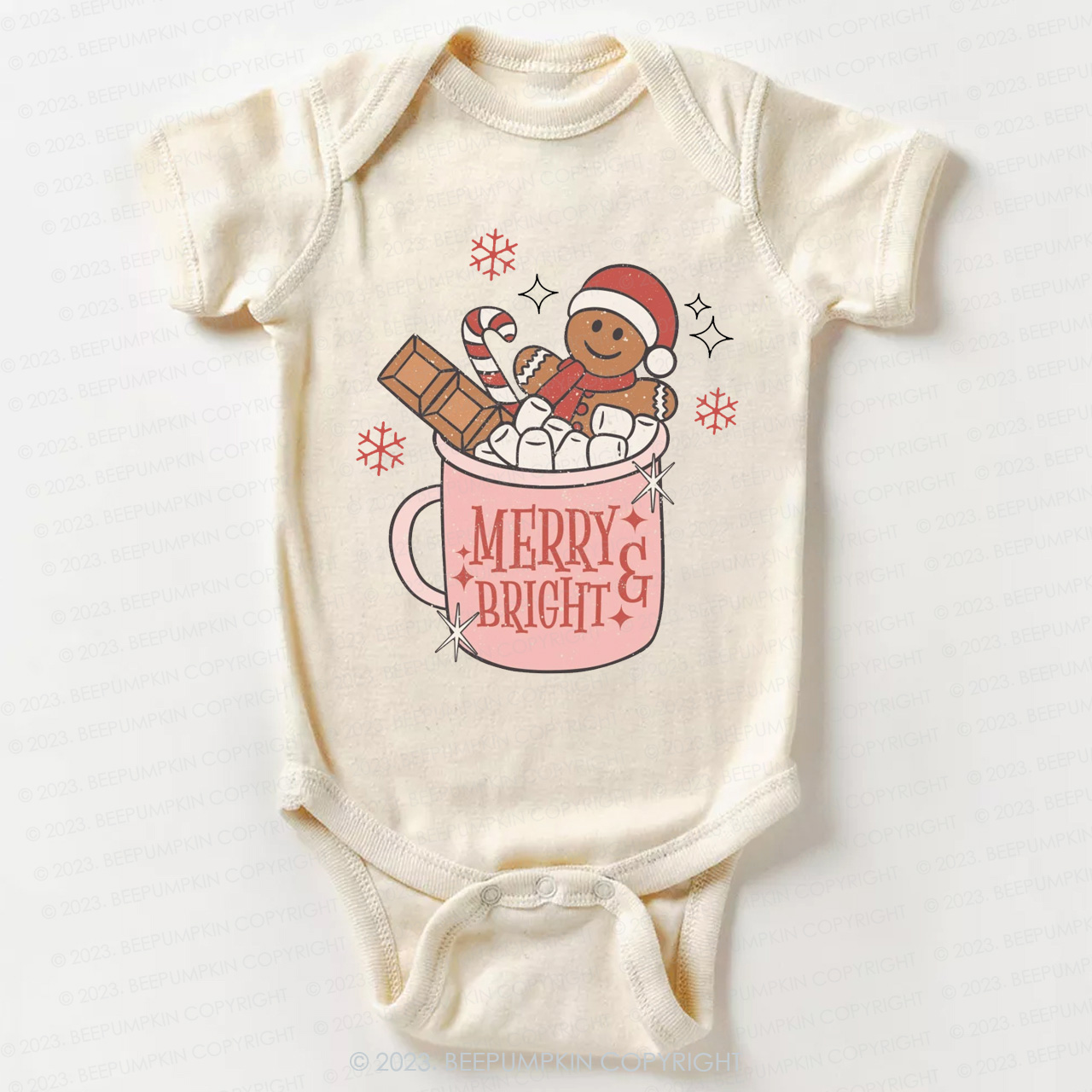 Hot Cocoa and Christmas Movies Bodysuit For Baby Beepumpkin