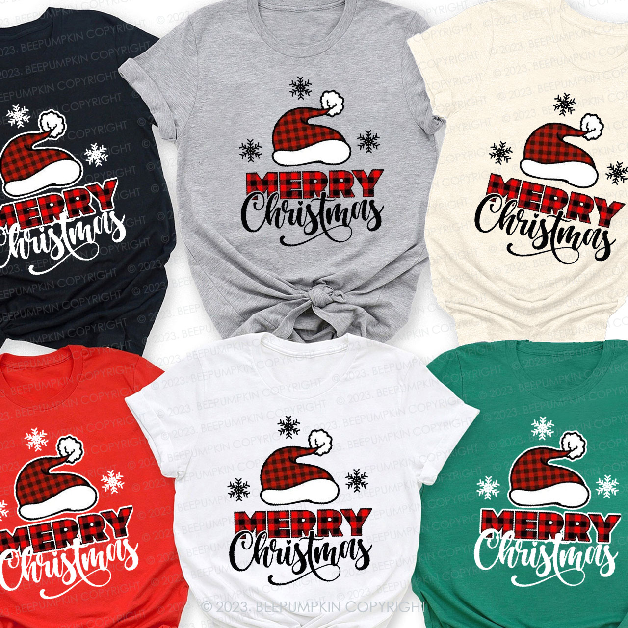 Merry Christmas Family Matching Shirts Beepumpkin
