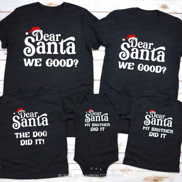 46 Quotes Dear Santa  Christmas Family Matching Shirts Beepumpkin