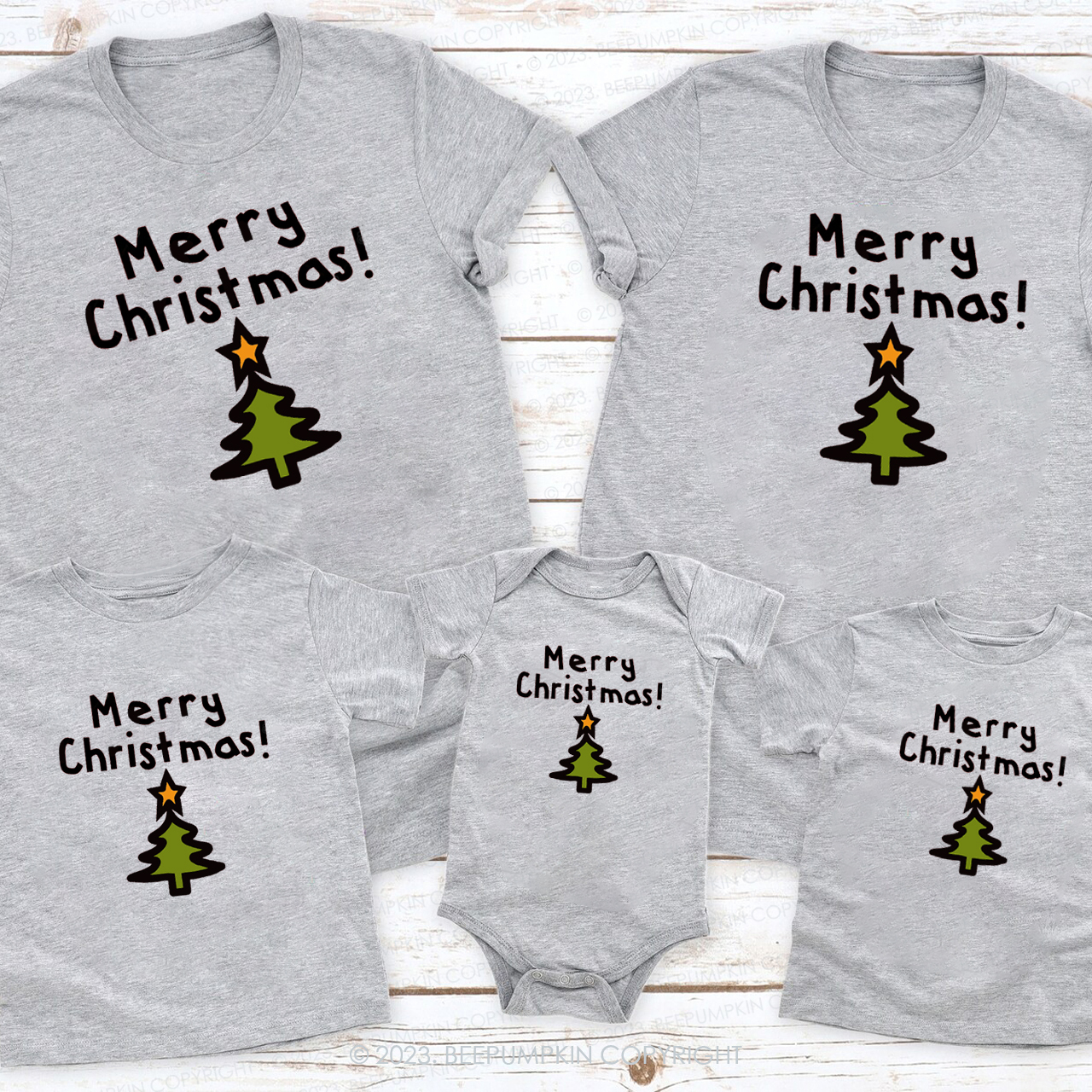 Wish under the Christmas tree Family Christmas Shirts Beepumpkin
