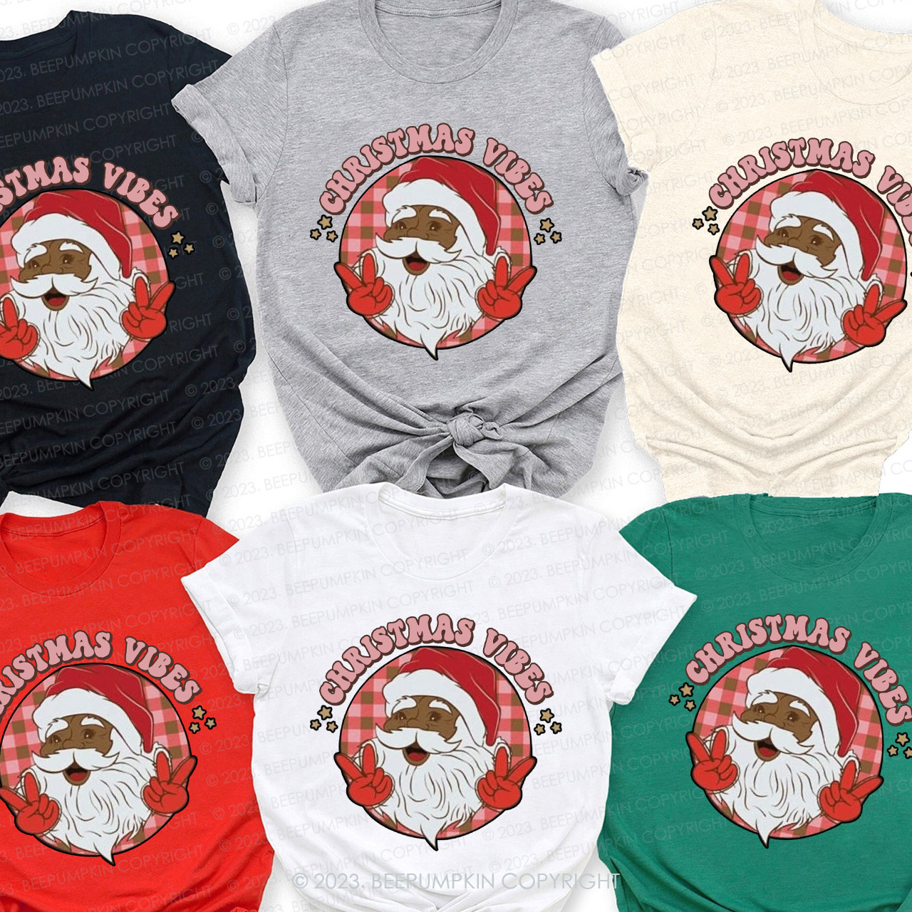 Santa Socratic Style Family Christmas Shirts Beepumpkin