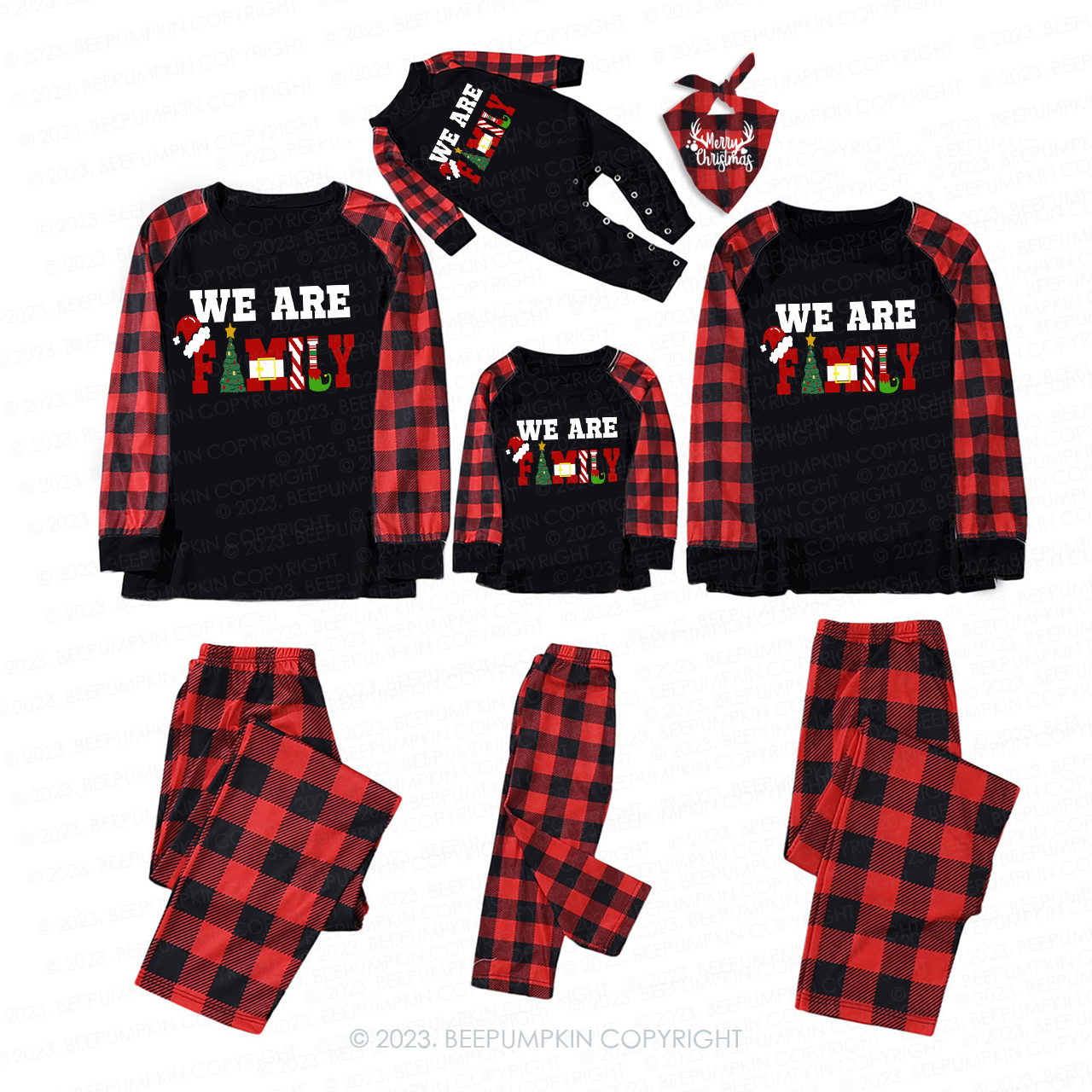 We Are Family Christmas Pajamas For Family Beepumpkin Sale-Beepumpkin™